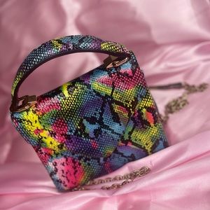 Snakeskin hottie bag